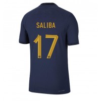 Frankreich William Saliba #17 Fußballbekleidung Heimtrikot WM 2022 Kurzarm